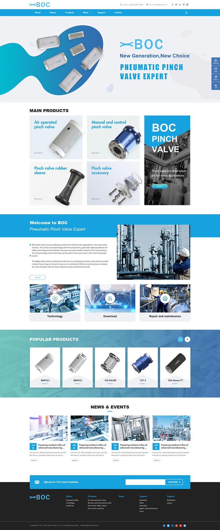 電子電器外貿網站設計案例